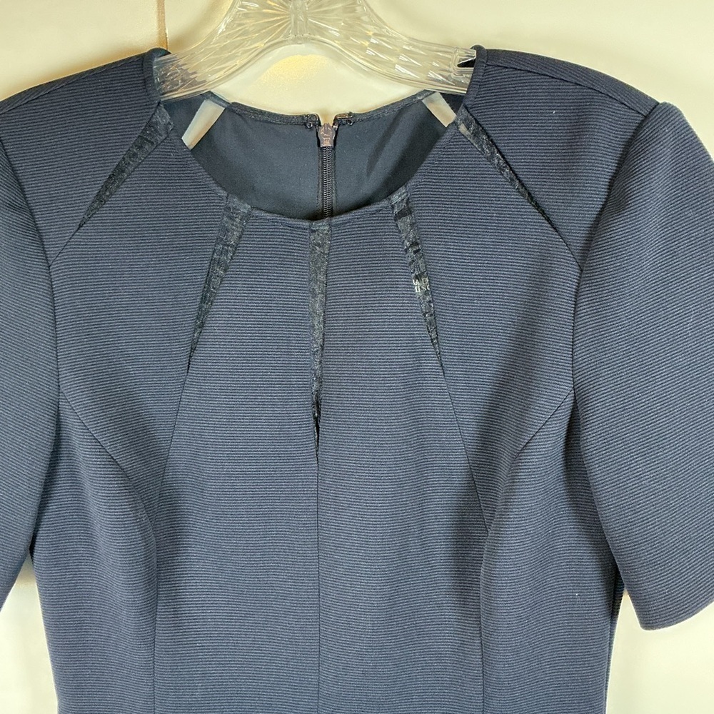 Badgley Mischka Midnight Blue Mini Dress 0118 - Picture 3 of 11